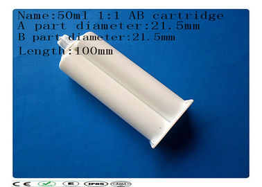 Cartuccia vuota a due componenti dispenising a resina epossidica della colla del materiale 50ml dei pp