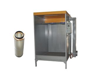 Cabine di spruzzo commerciali casalinghe del rivestimento della polvere con due cartucce di filtro