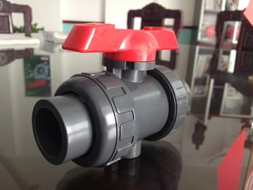 PN10 valvola a sfera di plastica della flangia della barra PVDF, 1/2„ a 12" BACCANO, ANSI, ingranaggio a vite di JIS