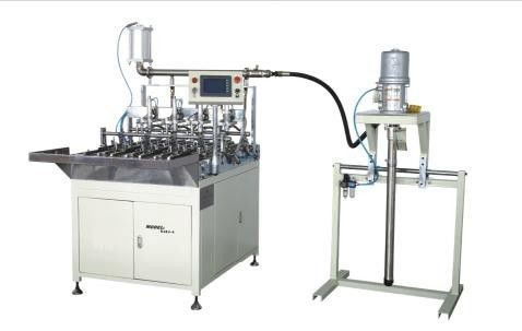 Linea di produzione di filtro dell'aria di incollatura/dispenser del PVC dei cappucci del filtrante