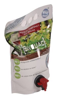 Il bag in box diritto della busbana francese del sacchetto del vino di auto, sta sui sacchetti di plastica per i liquidi