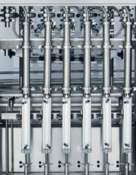 Automatiche pneumatico liquido pistone di riempimento Machine 2 teste, con 6 m standard trasportatore