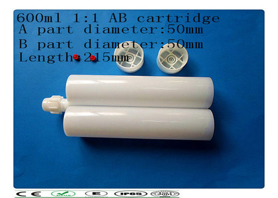 Cartuccia doppia d'erogazione 600ml, cartuccia di plastica della colla di ab