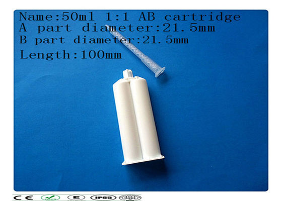 Cartuccia della colla di ab, cartuccia doppia di 1:1 50ml, corpo della siringa