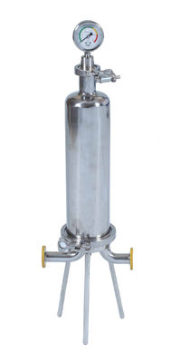 Custodia di filtro a 20 pollici degli ss, singola custodia di filtro della cartuccia di filtrazione liquida