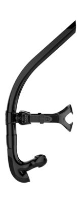 Unità di elaborazione nera e rossa adulta che nuota Snorkle con il boccaglio del silicone per addestramento del nuotatore