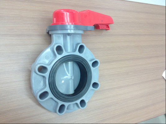 Il prodotto chimico resiste al manuale della valvola a farfalla ed alla maniglia a 4 pollici di plastica dell'ingranaggio, 1.0Mpa