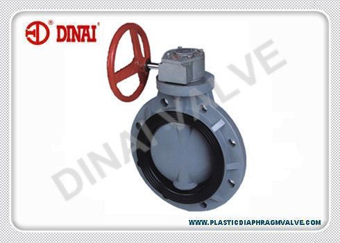 Innesti la valvola a farfalla termoplastica 3 dell'operazione 1.0Mpa UPVC CPVC PVDF I pp PPH fabbricata