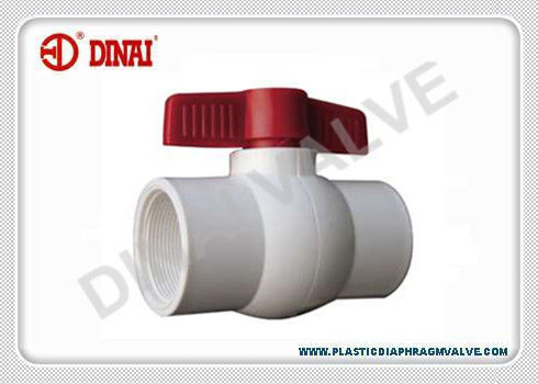 3/8" - 4" valvola a sfera di plastica del compatto con l'estremità di filo BSPT/del NPT