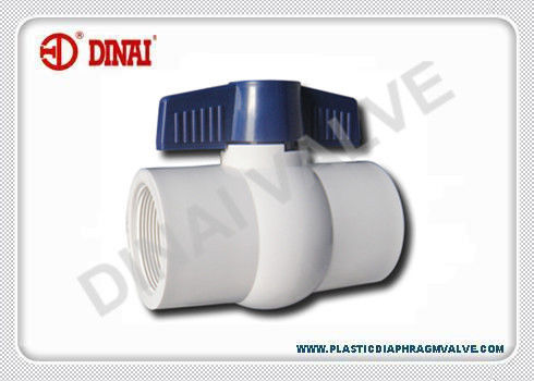 Valvola a sfera di plastica del PVC per acqua 1/2„ a 4", BACCANO/ANSI/JIS/BS