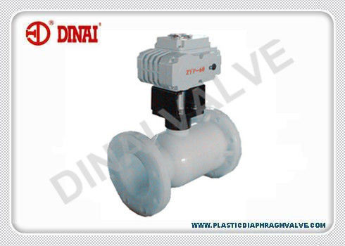 Valvola a sfera di plastica elettrica DC24V AC220V, tipo di regolamento con il commutatore di limite