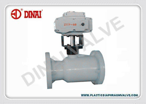 Valvola a sfera di plastica elettrica DC24V AC220V, tipo di regolamento con il commutatore di limite