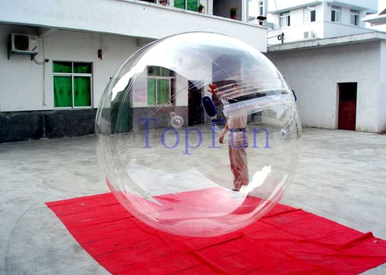 2m hanno importato il PVC trasparente di camminata/TPU della palla 1.0mm dell'acqua gonfiabile della chiusura lampo