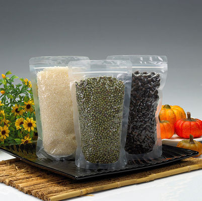 Sacchetto di plastica della noce/spuntino/riso che imballa Tranaparent con la chiusura lampo